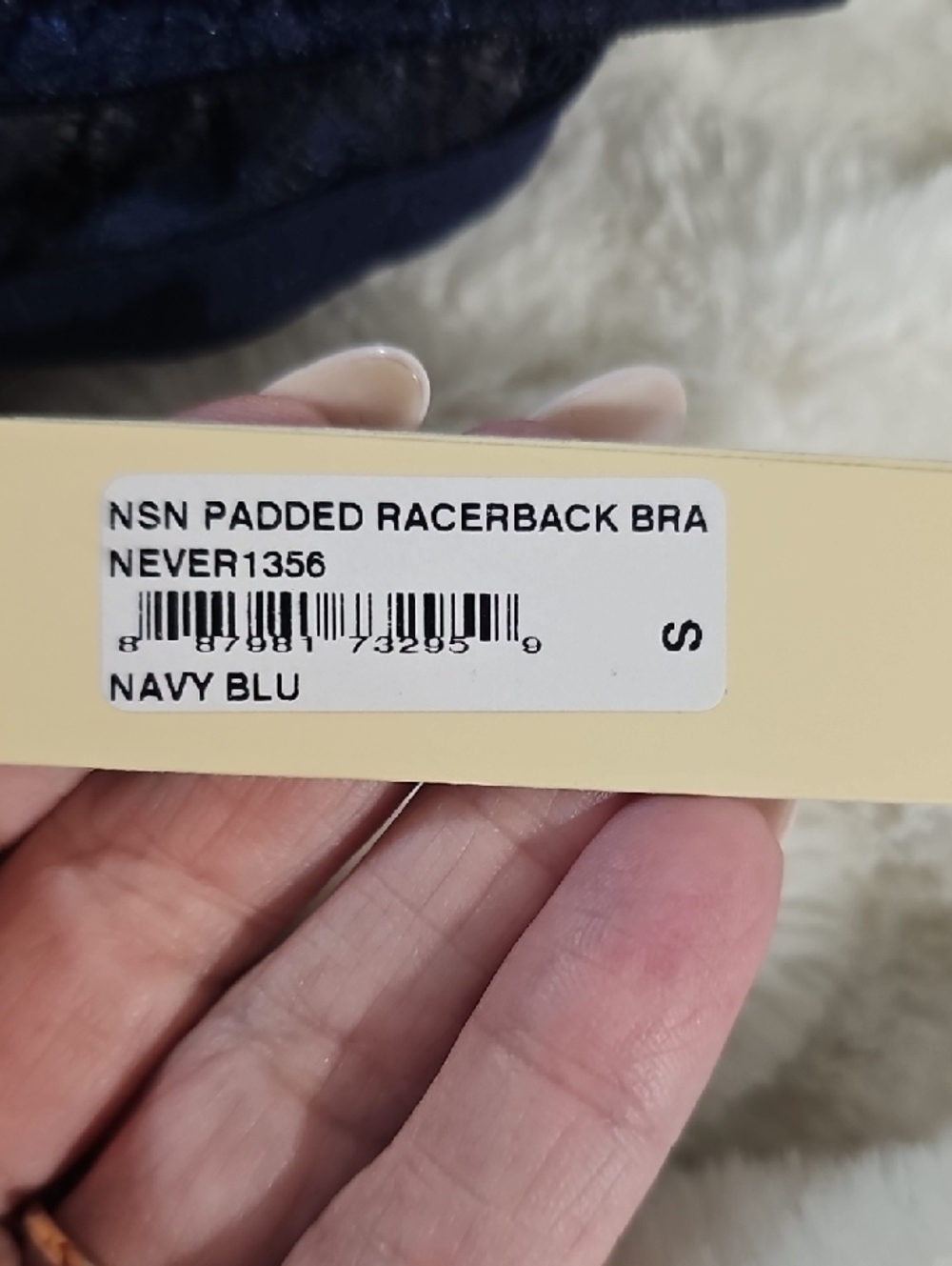 Cosabella NSN Padded Racerback Bra Navy Blue and Malawi - Picture 4 of 5